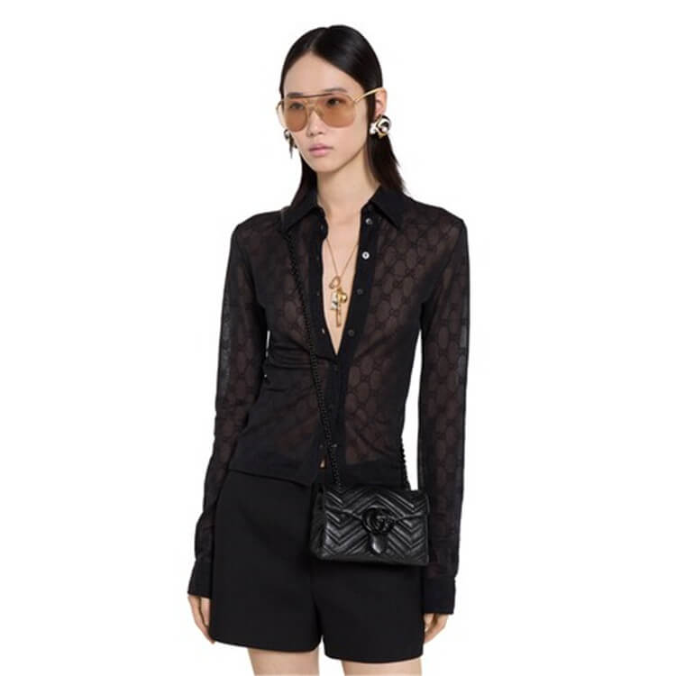 Replica Gucci GG Marmont Mini Shoulder Bag 856368 AAFS1 1000 (8)