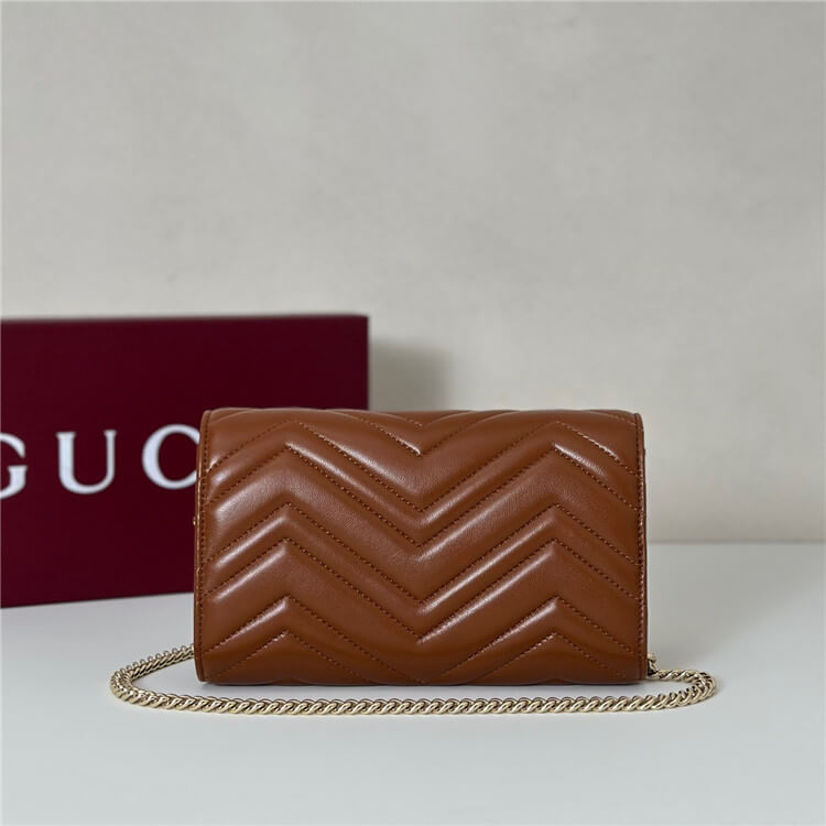 Replica Gucci GG Marmont Wallet On Chain 837745 AAET8 2718 (3)