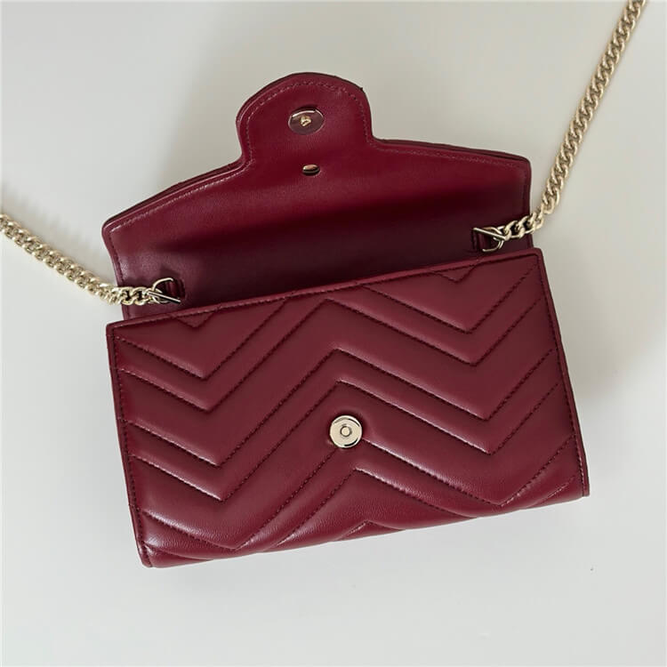 Replica Gucci GG Marmont Wallet On Chain 837745 AAET8 6207 (4)