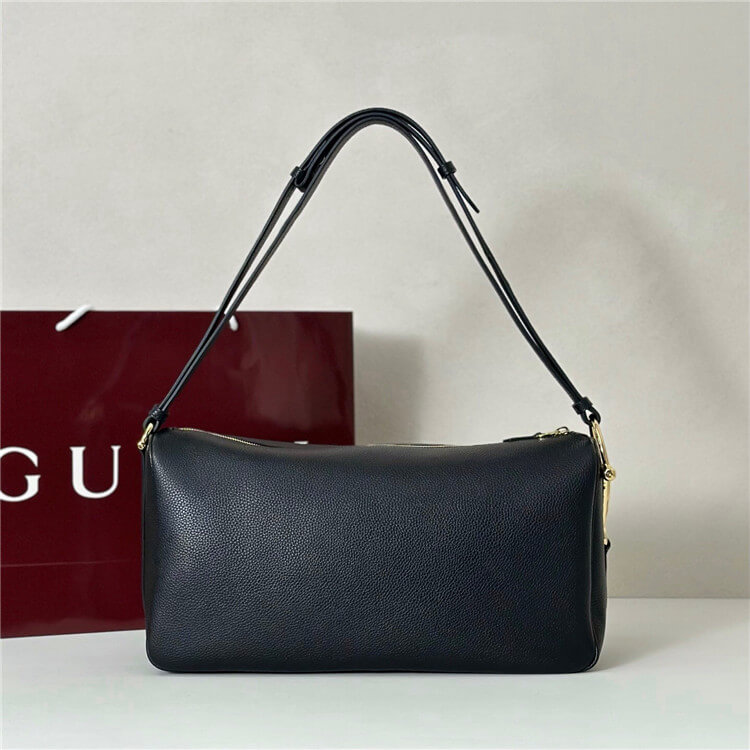 Replica Gucci Half Horsebit Large Shoulder Bag 862530 AAFDM 1000 (3)